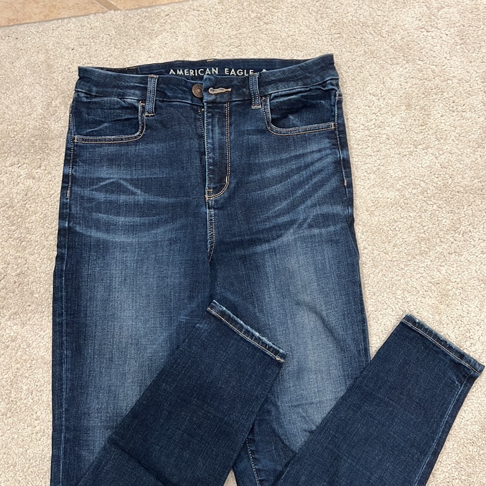 Curvy High-rise jeggings in next level stretch